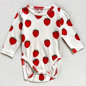 Mini Rodini bodysuit - strawberry pattern 3-6 months